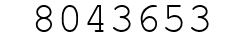 Number 8043653.