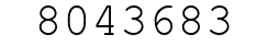 Number 8043683.