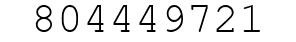 Number 804449721.