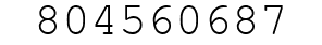 Number 804560687.