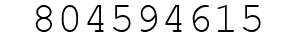 Number 804594615.