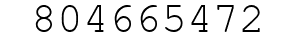 Number 804665472.