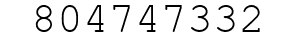 Number 804747332.