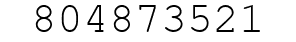 Number 804873521.