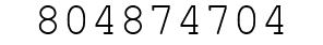Number 804874704.