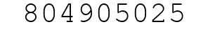 Number 804905025.
