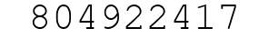 Number 804922417.