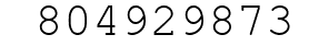 Number 804929873.