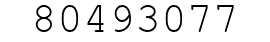 Number 80493077.