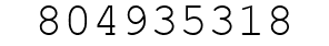 Number 804935318.