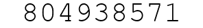 Number 804938571.