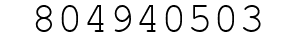 Number 804940503.
