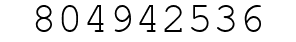 Number 804942536.