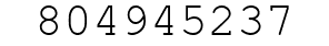 Number 804945237.