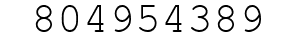 Number 804954389.