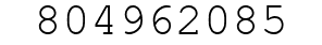 Number 804962085.