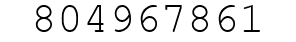 Number 804967861.