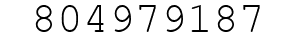 Number 804979187.