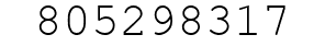 Number 805298317.