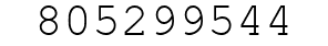 Number 805299544.