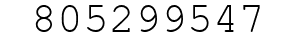 Number 805299547.
