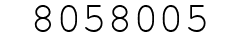 Number 8058005.