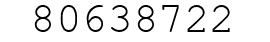 Number 80638722.