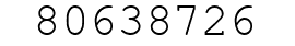 Number 80638726.