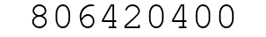 Number 806420400.