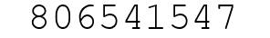Number 806541547.