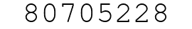 Number 80705228.