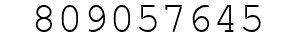 Number 809057645.