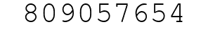 Number 809057654.