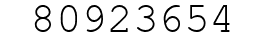 Number 80923654.