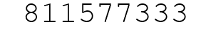 Number 811577333.