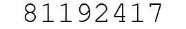 Number 81192417.