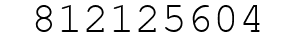 Number 812125604.