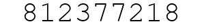Number 812377218.