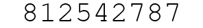 Number 812542787.