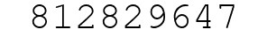 Number 812829647.