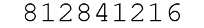 Number 812841216.