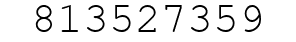 Number 813527359.