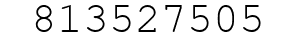 Number 813527505.