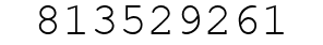 Number 813529261.