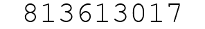 Number 813613017.