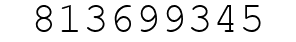 Number 813699345.