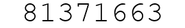 Number 81371663.