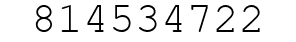Number 814534722.