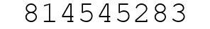 Number 814545283.