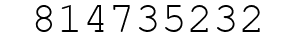 Number 814735232.